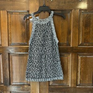 Anthropologie Moth Womens Sweater Size Small Sleeveless. Black And White Knit